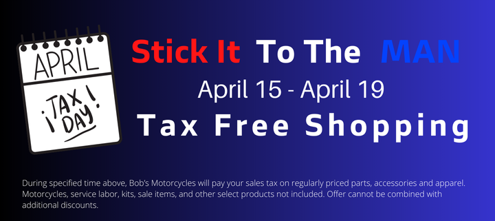 Shop Tax Free April 14th thru April 19th