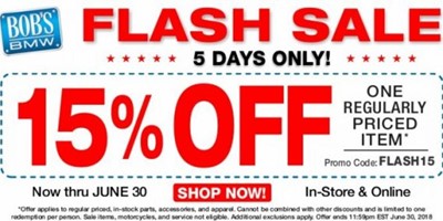 15% OFF Flash Sale!
