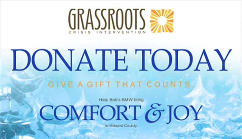 Bring Comfort and Joy to Howard County