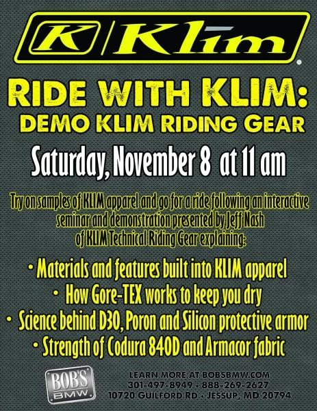 Demo KLIM Riding Gear!