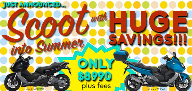 Scoot into SAVINGS at Bob’s BMW!