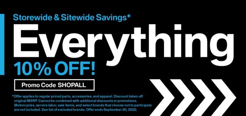 Limited Time Storewide/Sitewide Savings!