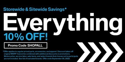 Limited Time Storewide/Sitewide Savings!