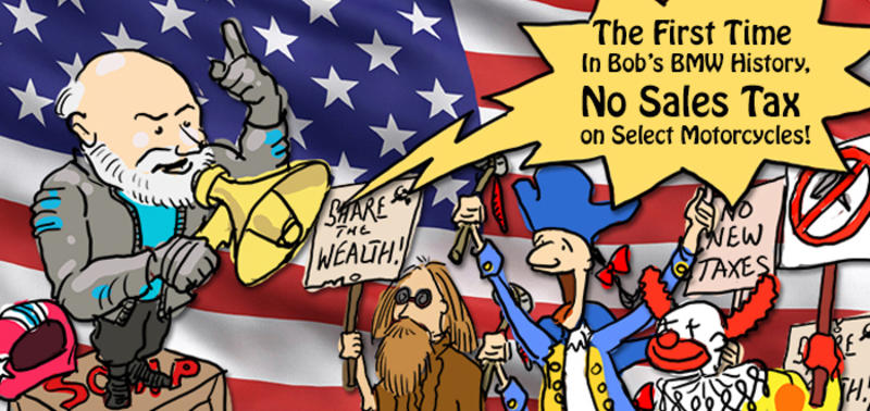 NO SALES TAX on Select MOTORCYCLES!