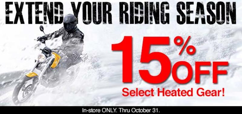 15% OFF Heated Gear
