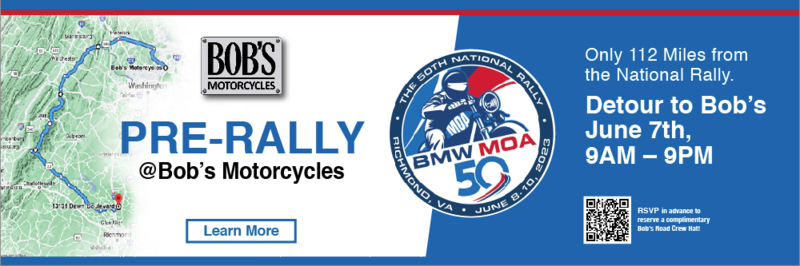 Bob&#39;s Motorcycles is a Proud Sponsor of the 50th BMW MOA National Rally!