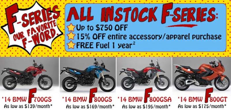 2014 BMW Motorcycle Model Clearance