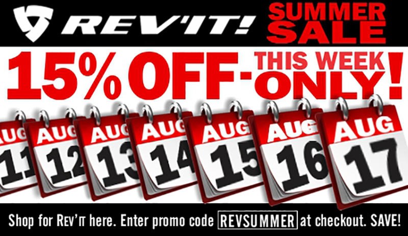 The Rev’it! Summer Sale is on NOW!