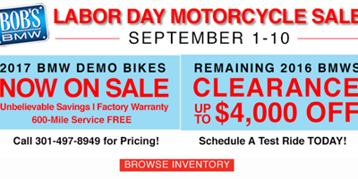 Labor Day Motorcycle Sale