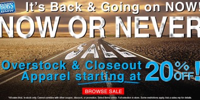 Now or Never Sale is Back & Starts TODAY!