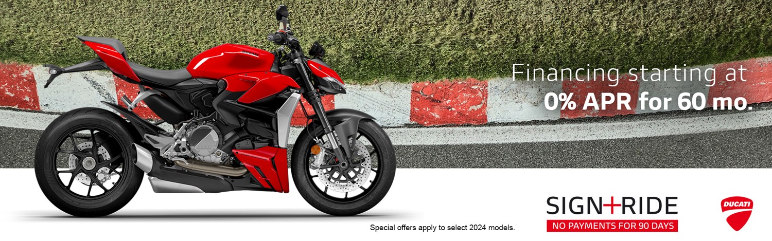 April Ducati 2024 Model Year Special Rates