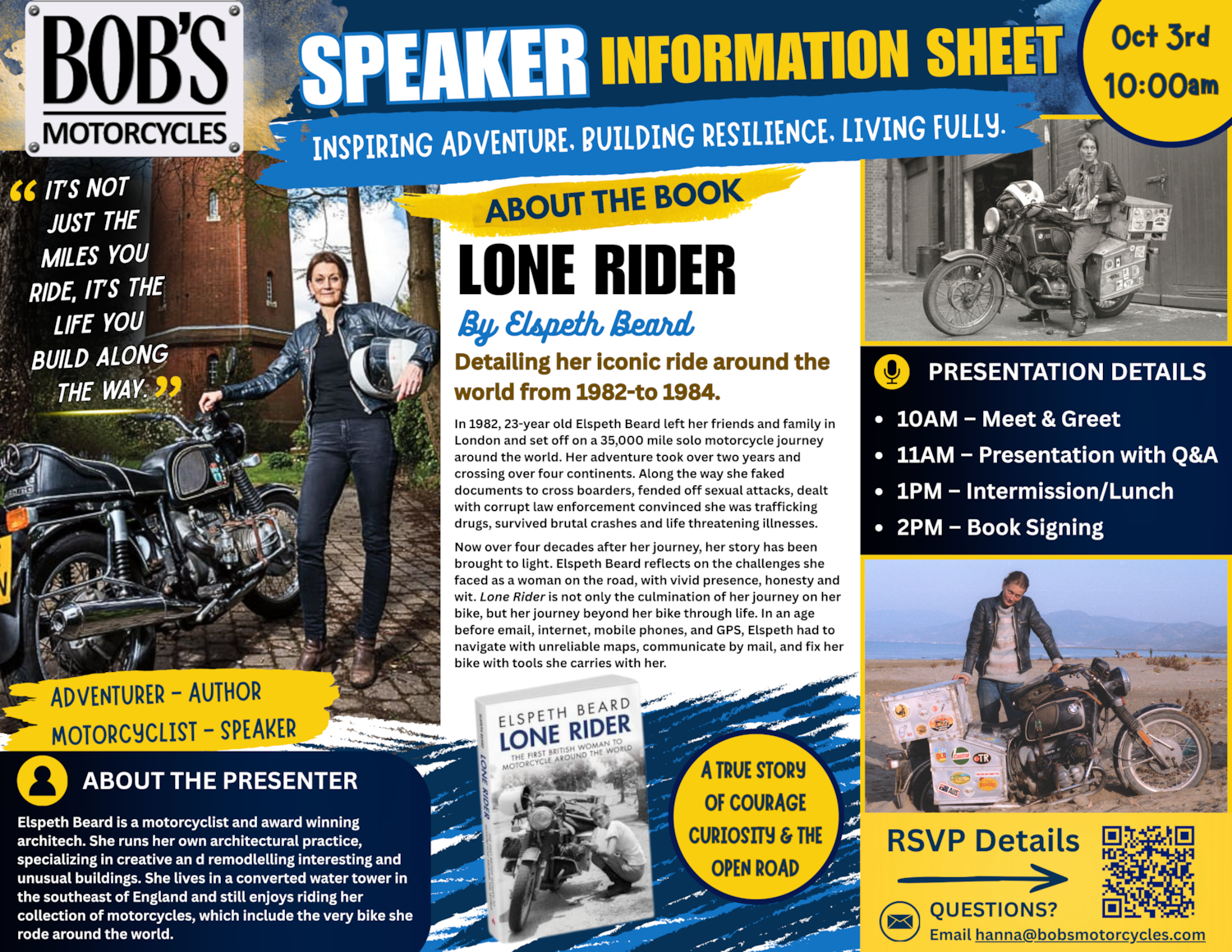 Bob's 2026 Motoberfest featuring Elspeth Beard