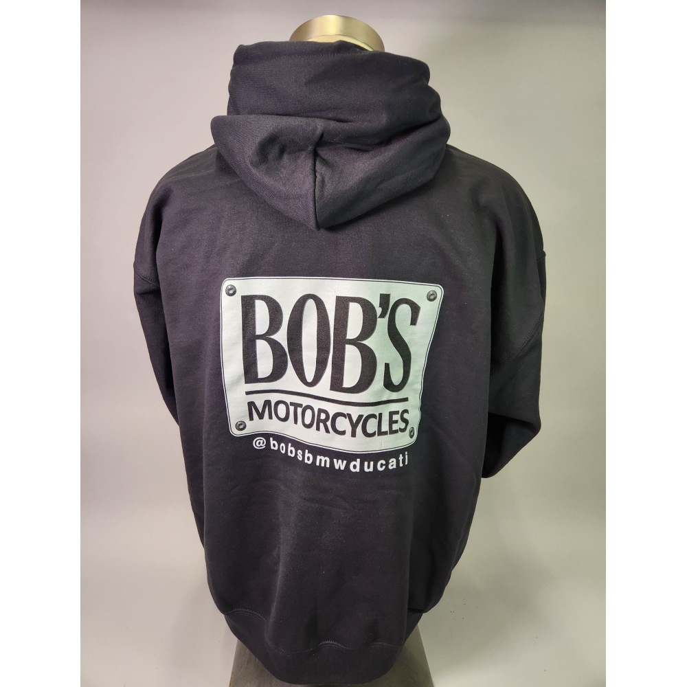 Bob Rides Logo Bob's Motorcycles Logo Hoodie | Bob’s Motorcycle’s – Jessup, MD