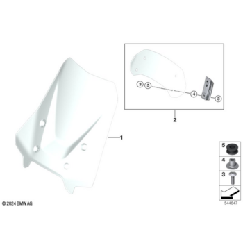 Spoiler for BMW R1300GS Adventure Windshield