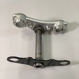 Upper and lower Triple Tree and Yoke Assembly with Damper Track for BMW /6 and /7 Series