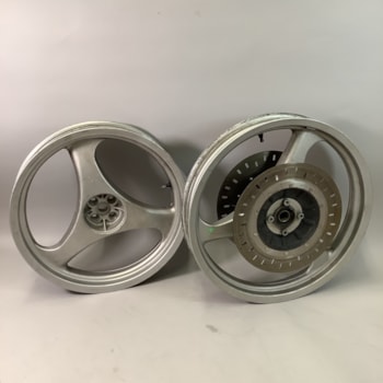 Front and Rear 3-Spoke Wheel Set with Good Discs for BMW K75/K100 84-96