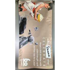 Original 2006 Vespa Dealership Banner 60th Anniversary Special