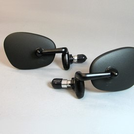 Albert Sports Bar End Mirrors, Black Anodized