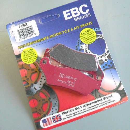 EBC Brakes FA181X Semi-Sintered Brake Pads - Front Set For Motorcycle & ATV