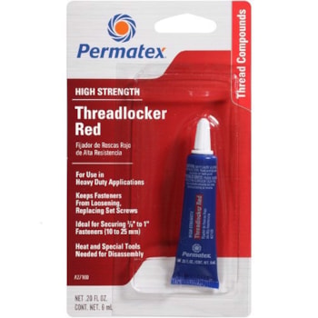 Permatex Threadlocker Red, 6ML