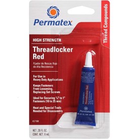 Permatex Threadlocker Red, 6ML