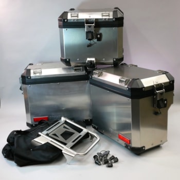 Deluxe BMW ALUMINUM Luggage Set for R1200GS Adventure (thru 2013)