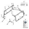 BMW Luggage Mounting Set, R1250/1200GS Adventure, 2014 & Later