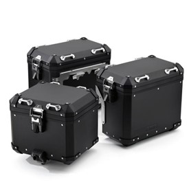 Deluxe BMW ALUMINUM Black Luggage Set for Variety of GS Models