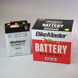 BikeMaster Battery for /2 Twins 1955-1969, 6 Volt