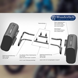 Wunderlich Retro Bag Mount - Right Side