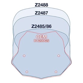 ZTechnik Touring Deluxe Windshield for R1250GS/GSA & R1200GS/GSA 13-18