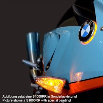 Schroedie LED Turn Signals for BMW Emblems on S1000RR 2010-2018