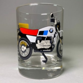 Bob's BMW 40 Years of GS Drinking Glass
