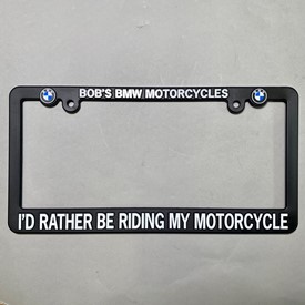 Bobs BMW Auto License Plate Frame