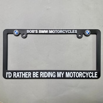 Bobs BMW Auto License Plate Frame