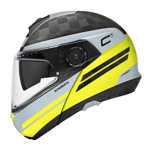 Schuberth C4 Pro Carbon Tempest ヘルメット Schuberth C4 Pro Carbon Fiber Modular Helmet, Tempest Colors