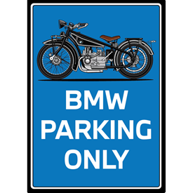 BMW Parking Only Tin Sign