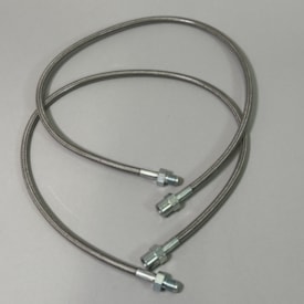 SS Brake Hoses Airheads 1977-only, Dual Discs