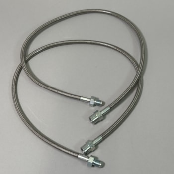 SS Brake Hoses Airheads 1977-only, Dual Discs